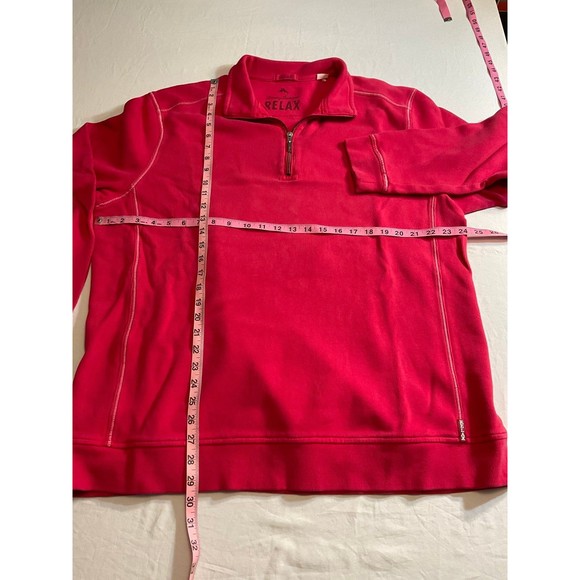 Men's XXL Tommy Bahama Red Relax Pullover Sweatshirt - Picture 4 of 5